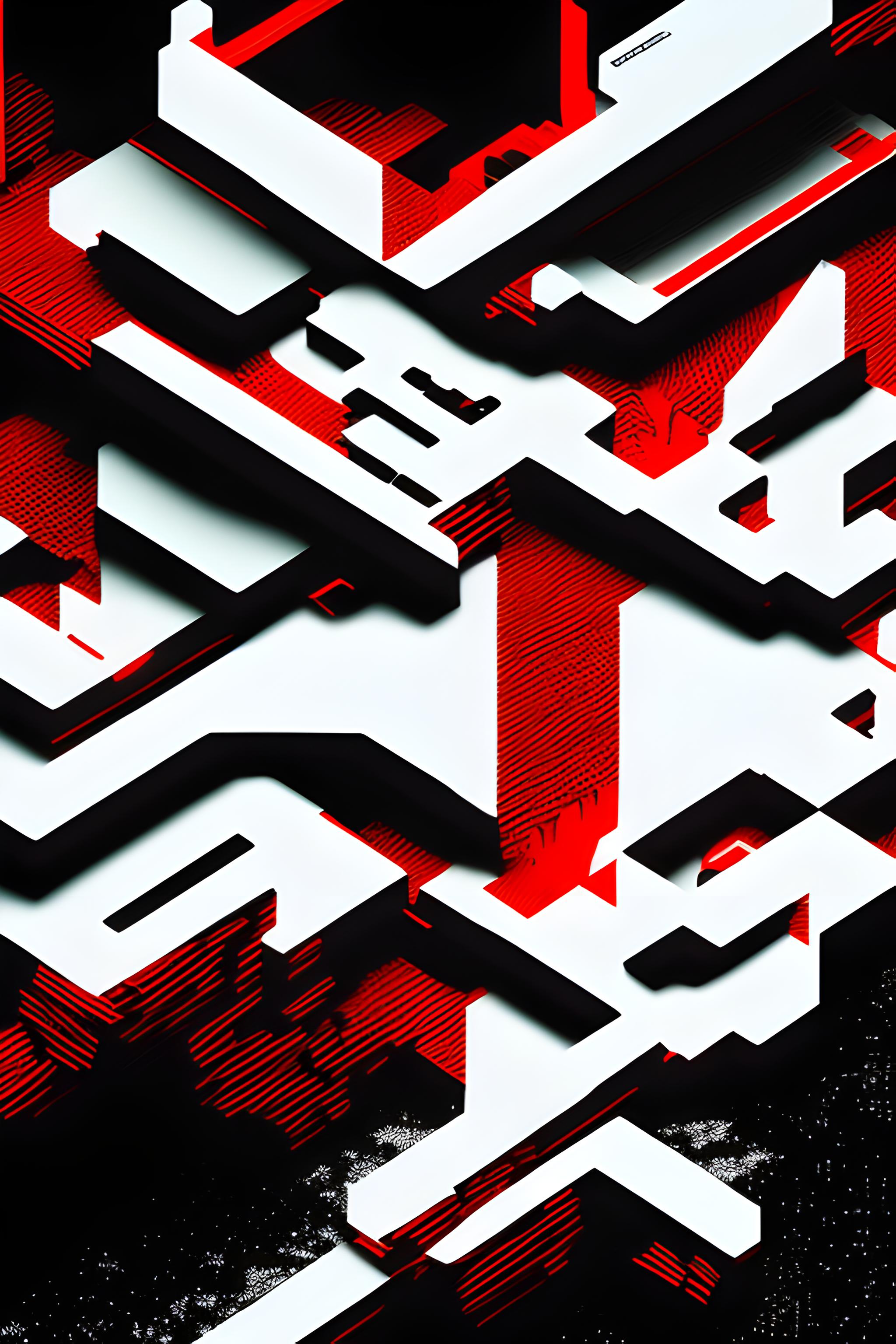 black and white minimal wallpaper, sharp red accent, glitch text "TL;DR", strikethrough word "ужасно", blinking cursor, brutalist style, no fluff`